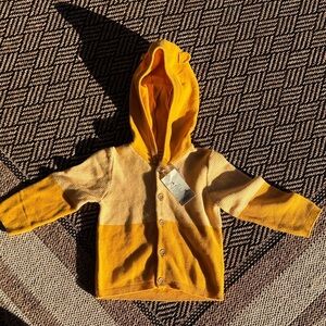 NWT LUPILU Vibrant Yellow and Orange Kids 12-24 months Hoodie